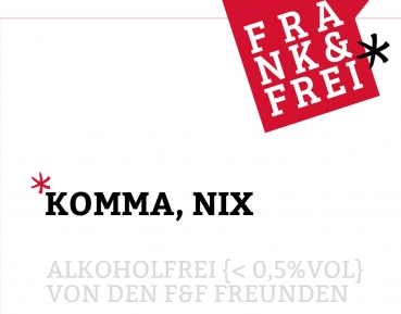 FRANK & FREI "KOMMA, NIX" alkoholfrei